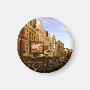 Urban Vintage Downtown Cityscape       Magnet
