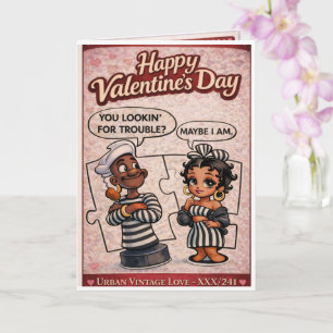 Urban Vintage Love Funny Valentine's Day Card 