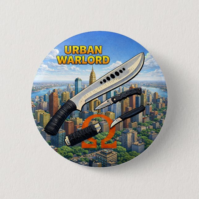 Urban Warlord Button (Front)