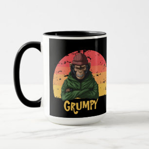 Urban Warrior GRUMPY Green Monkey Mug