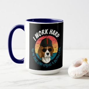 Urban Warrior IWORK HARD HOUND! Mug