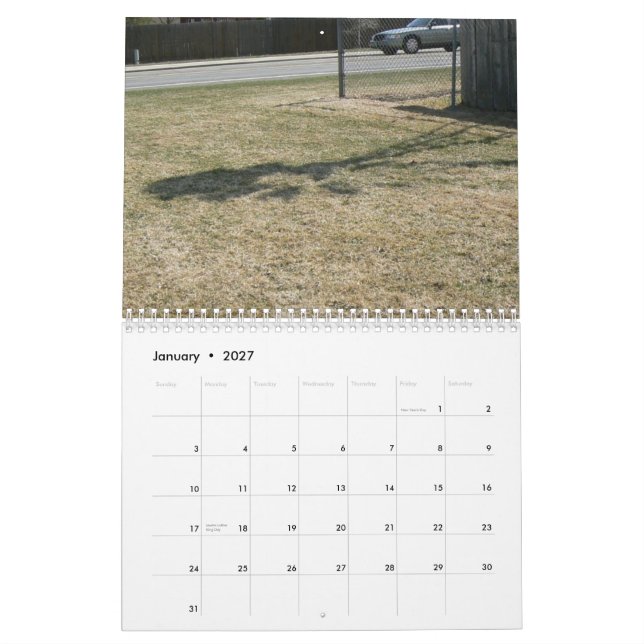 Urban Windmill Calendar (Jan 2027)