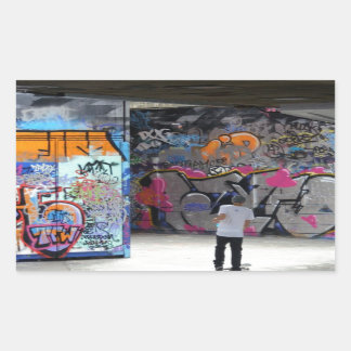 Urband Street Art-Graffiti Rectangular Sticker