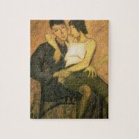 Urbanite Couple, 1920 (oil on canvas)