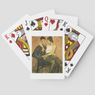 Urbanite Couple, 1920 (oil on canvas) Playing Cards