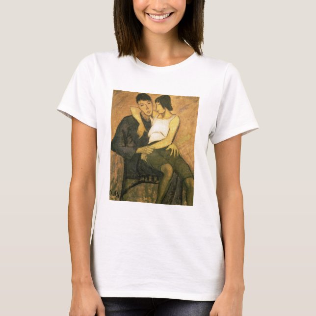 Urbanite Couple, 1920 (oil on canvas) T-Shirt (Front)