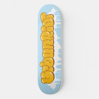 UrbanRiot Graffiti Clouds Deck Skateboard