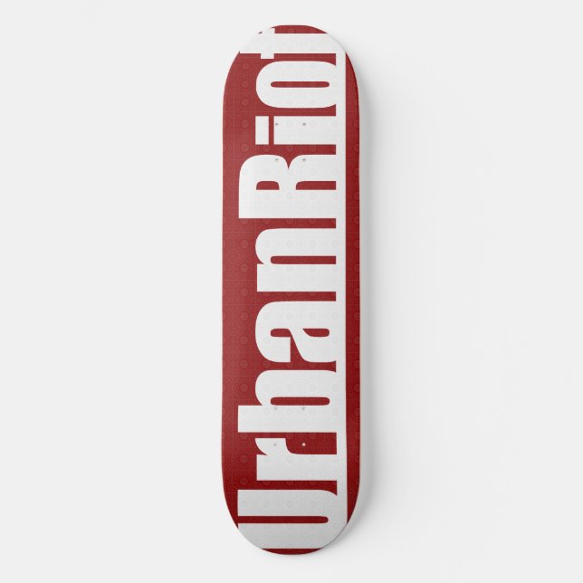 UrbanRiot JP1 Red Deck Skateboard (Front)