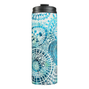 Urchin and Opihi party tropical pattern Thermal Tumbler