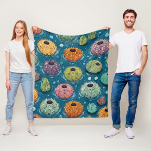Urchin Print Fleece Blanket