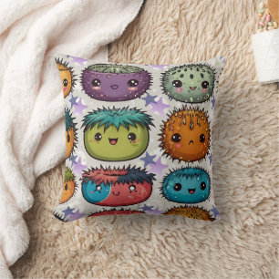 Urchin with Stars Print Cushion
