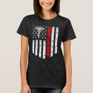 Urgent Care Nurse American Flag Rn Registered Nurs T-Shirt