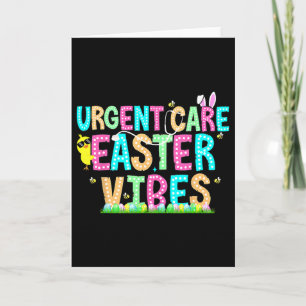 Urgent Care Nurse Bunny Easter Day Np Team Minor I Card