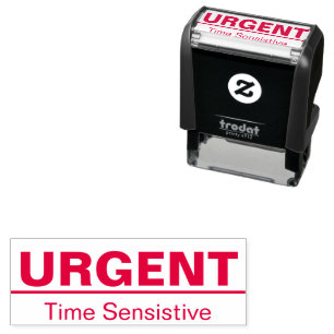 Urgent Time Sensitive Text Template Self-inking Stamp