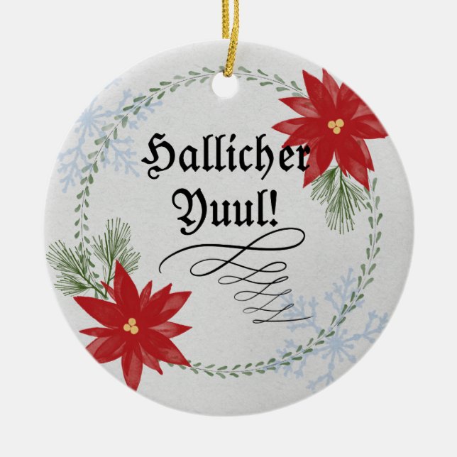 Urglaawe Yuul Ornament! Ceramic Ornament (Front)