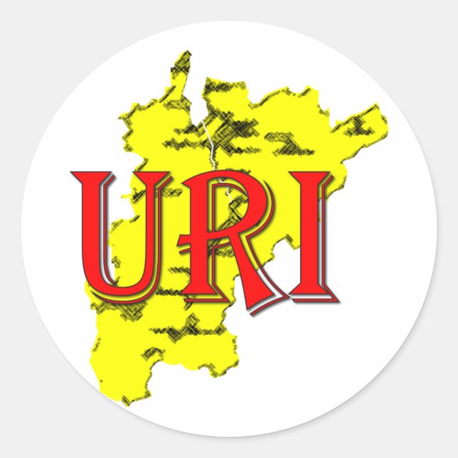 Uri Classic Round Sticker (Front)