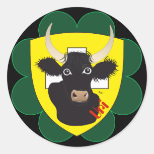 Uri Schweiz Suisse Svizzera Svirza Kleber Classic Round Sticker