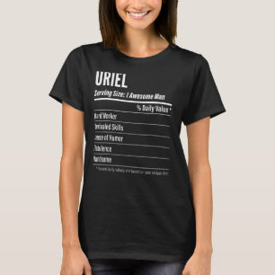Uriel Serving Size Nutrition Label Calories T-Shirt