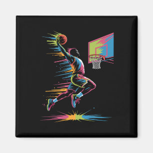 Urn Slam Dunk Art Abstract Drip Sketll Graphic Onl Magnet