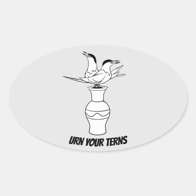 Urn Your Terns sticker (Front)