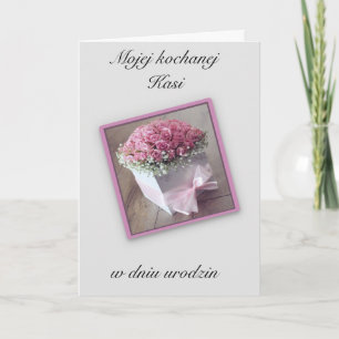 Urodziny - Personalized Polish birthday card 