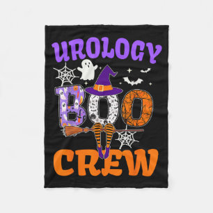 Urology Boo Crew Spooky Ghost Funny Halloween Fleece Blanket