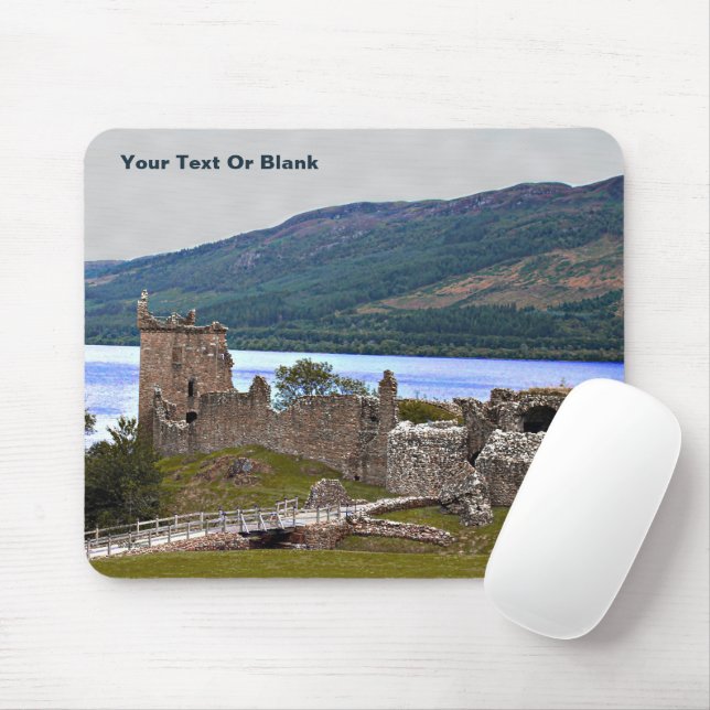 Urqhart Castle - Loch Ness Mouse Pad (With Mouse)