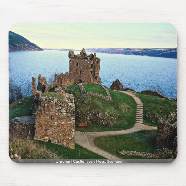 Urquhart Castle, Loch Ness, Scotland Mouse Pad (Front)