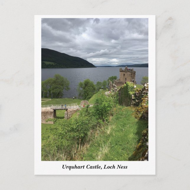 Urquhart Castle on Loch Ness, Highlands Scotland Postcard (Front)