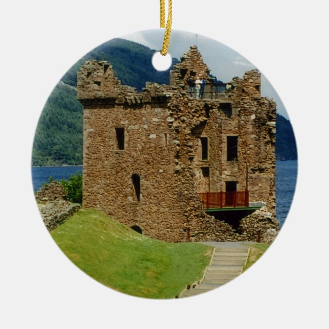 Urquhart Castle - Scottish castles collection Ceramic Ornament (Front)