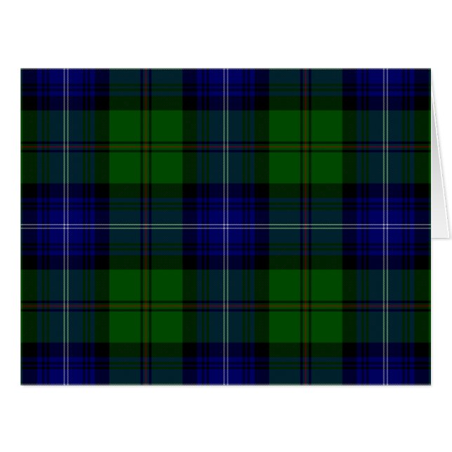 Urquhart tartan blue green plaid (Front Horizontal)