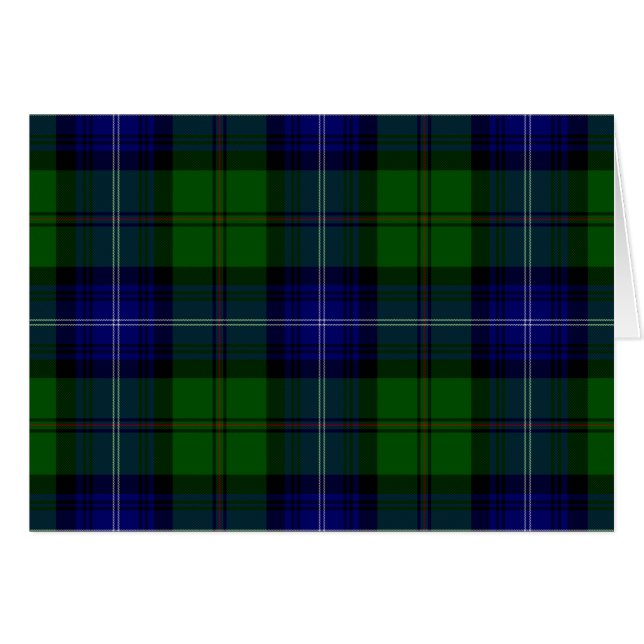 Urquhart tartan blue green plaid (Front Horizontal)