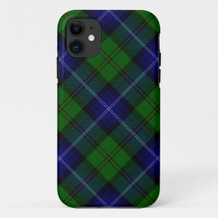 Urquhart tartan blue green plaid iPhone 11 case
