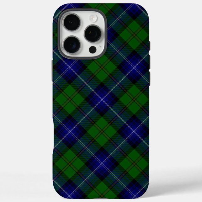 Urquhart tartan blue green plaid Case-Mate iPhone case (Back)