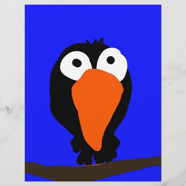 urraco drawing black bird (Front)