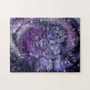 Ursa Major and Minor Constellation Bear Art Jigsaw Puzzle