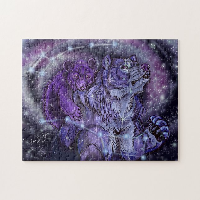 Ursa Major and Minor Constellation Bear Art Jigsaw Puzzle (Horizontal)