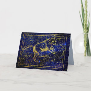 ursa major constellation greeting card