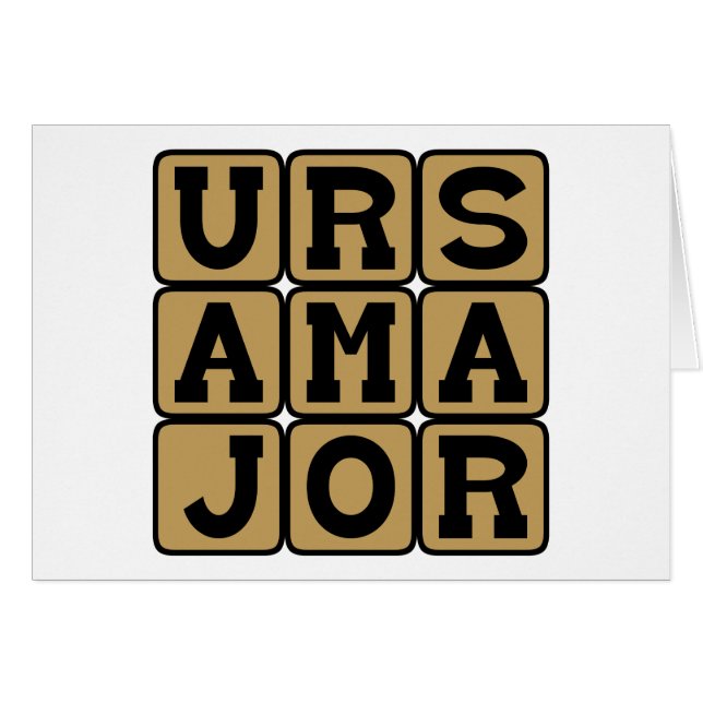 Ursa Major, Larger Bear Constellation (Front Horizontal)