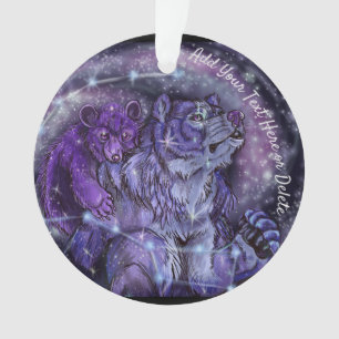 Ursa Minor and Major Bear Constellations Ornament