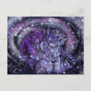 Ursa Minor and Major Postcard