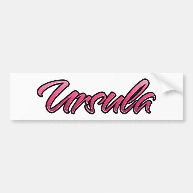 Ursula faded pink Aufkleber Sticker (Front)