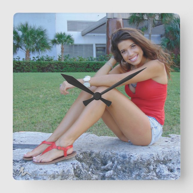 Ursula Square Wall Clock (Front)