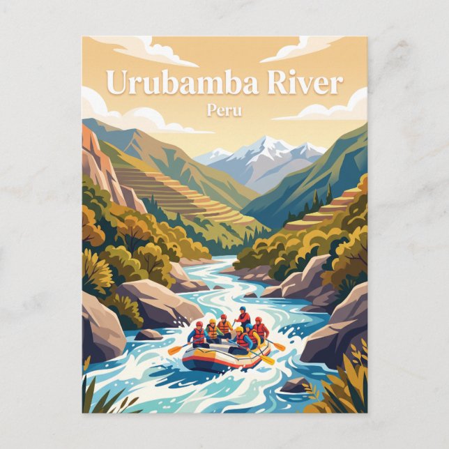 Urubamba River Peru Postcard (Front)