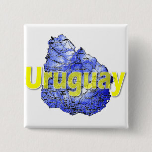 Uruguay 15 Cm Square Badge