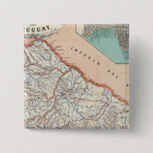 Uruguay 15 Cm Square Badge