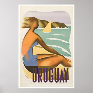 Uruguay Art South America Print Vintage Travel