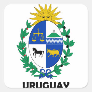 URUGUAY - emblem / flag / coat of arms / symbol Square Sticker