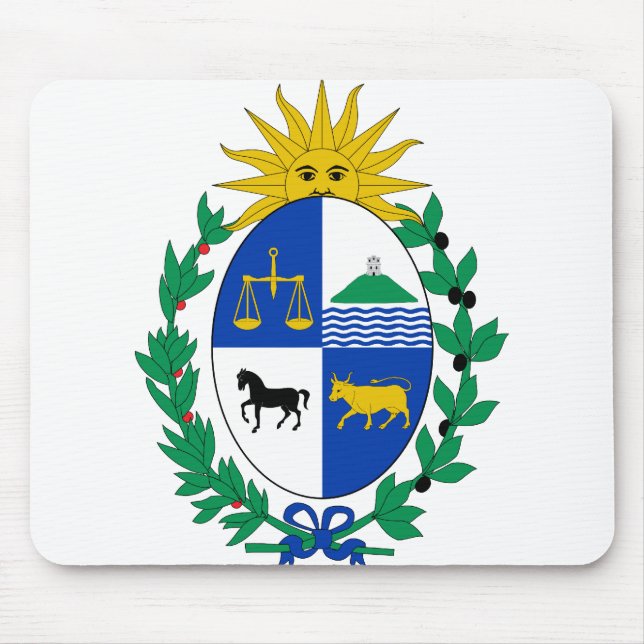 uruguay emblem mouse pad (Front)