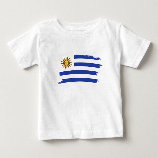 Uruguay flag baby T-Shirt (Front)